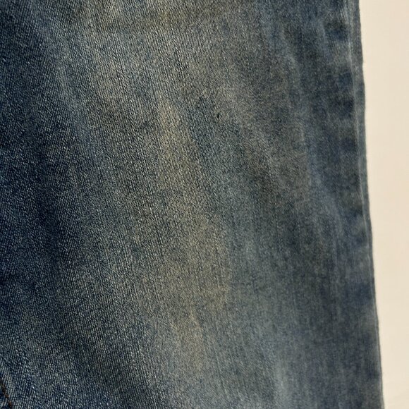 ROMWE Womens Blue Denim Jeans Embroidered Stars patchwork Size XL US 12 Casual - Picture 12 of 12